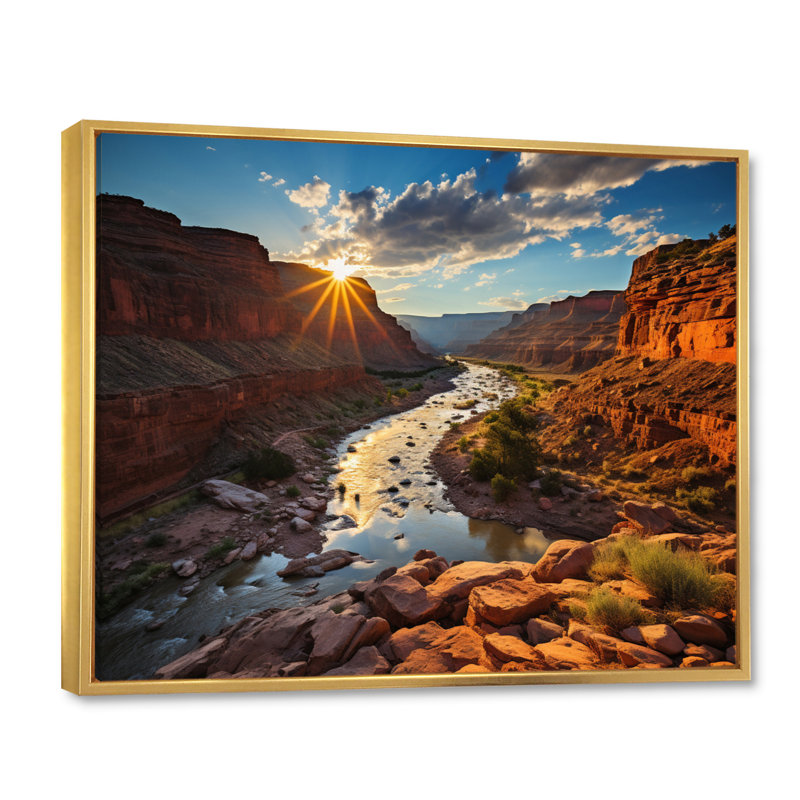 Canyon Rhapsody I - impression, H 30 po x l 40 po x P 1,5 po, Cadre flottant doré