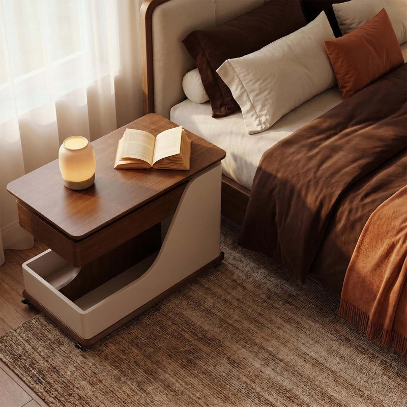 Table basse à hauteur réglable avec rangement