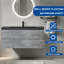 Meuble-lavabo mural mural flottant simple gris-832527706