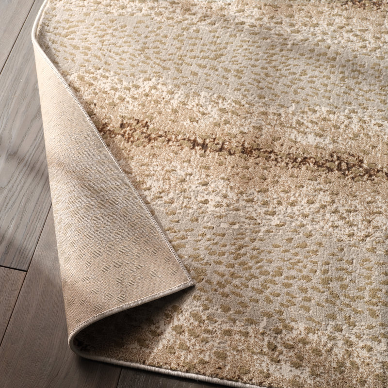 Tapis brun clair / gris Tomlinson, Rectangle 11 pi 8 po x 15 pi