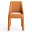 Chaise d'appoint rembourrée en cuir avec siège rembourré et siège en cuir entièrement assemblé-117454508-119461278-123277728