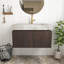 Meuble-lavabo de salle de bain à grain de bois espresso de 30 po avec lavabo, armoire de rangement en contreplaqué flottant avec tiroir et porte, plateau en pierre frittée gris clair avec lavabo en céramique, pré-assemblé-1342991744-1342991751-1342991868