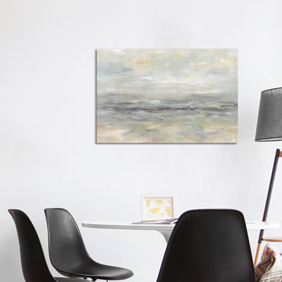 Paysage gris orageux - peinture sur toile