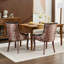 Ensemble de 2 chaises d'appoint avec pieds en bois