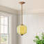 Luminaire suspendu de cuisine en verre à nervures 1 lumière-1641472698
