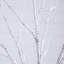 4Ft. 6Ft. 8Ft. Pre-Lit Artificial White Birch Trees With LED Lights - Set Of 3