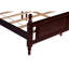 Grand lit avec tête de lit tapissier élégante et stable - Grand panneau confortable cerisier pin