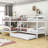 Douthitt Kids Twin Over Twin Bunk Bed with Trundle-1948142420