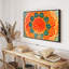 Impression abstraite sur toile de lotus-102354084