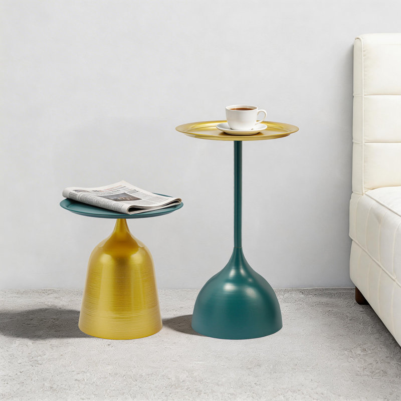 Ensemble de 2 tables d'appoint rondes