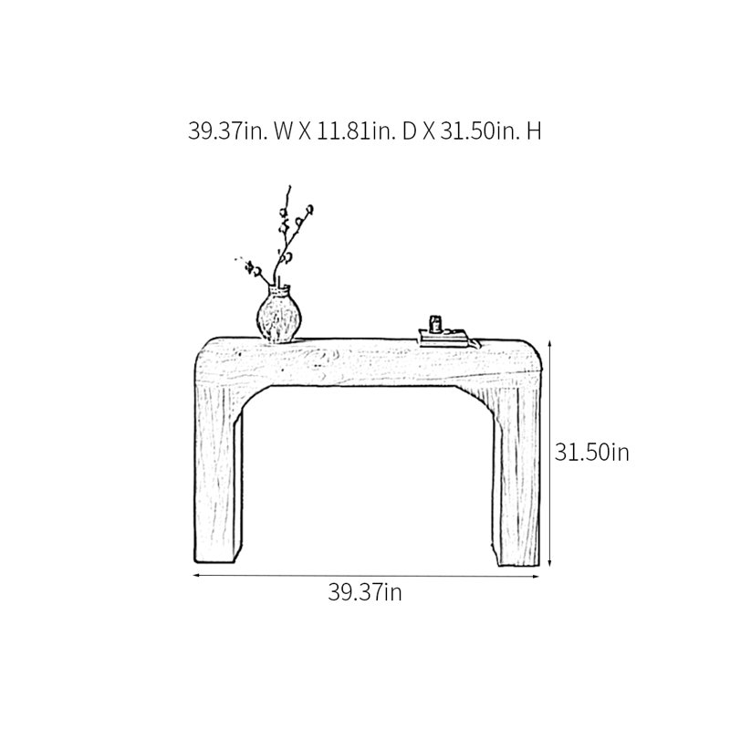 Kelemen, H 31,5 po x l 39,37 po x P 11,81 po