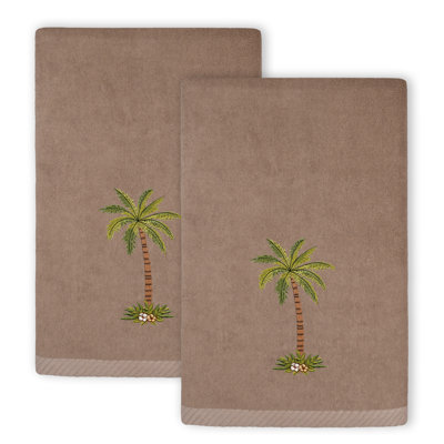 Palmera 2 Piece Turkish Cotton Fingertip Towel Set