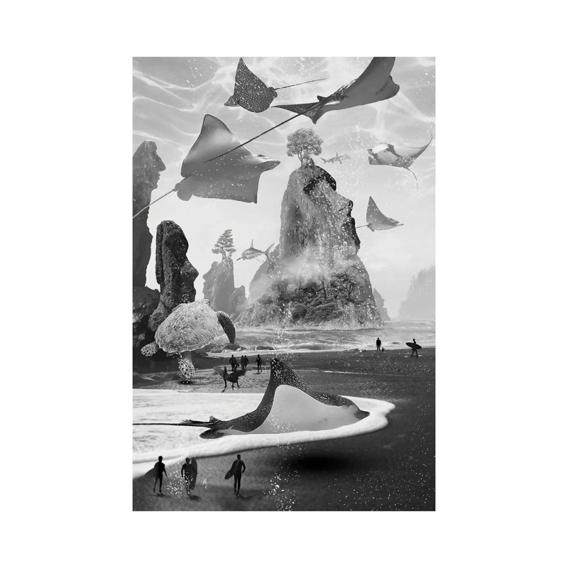 Lost On Surf Islan by David Loblaw - Wrapped Canvas Print, 30.48 cm H x 45.72 cm W