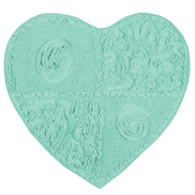 Schoenberger Heart Shape Bath Rug 25"x25"