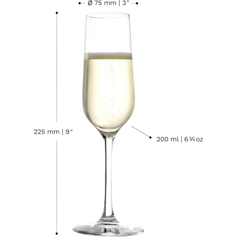 Stolzle Lausitz, Revolution - Champagne Flutes, 200ml