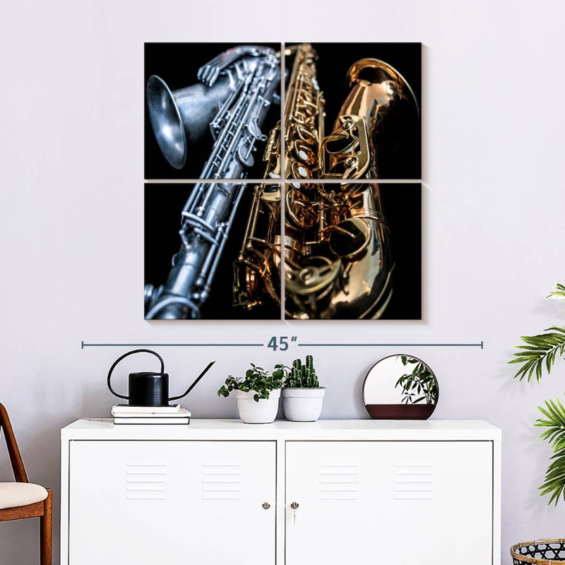 Abarca Saxophone Duo, 32" H x 32" W