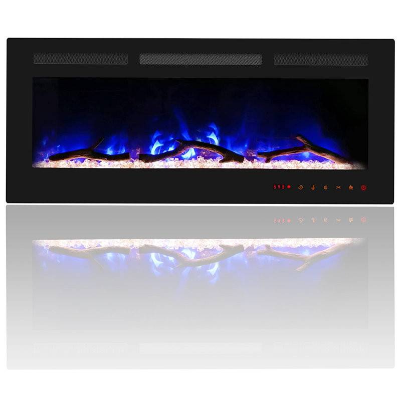 Cheerway Electric Fireplace, 18" H x 42" W x 4.25" D