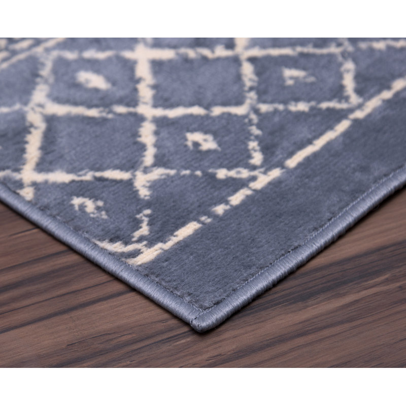 Tapis bleu Tousignant, Rectangle 5 pi x 7 pi