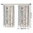 Boho Geometric Stripe Blackout Curtains Set Of 2，28 × 40