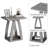 19.69'' End Table,Small Side Table for Living Room,Bedroom,Nightstand(Set of 2)-1553451930-1568364726