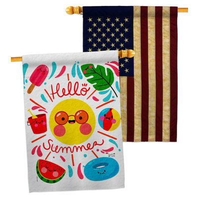 Drapeau de maison à 2 côtés en polyester / mélange de polyester 40 x 28 po