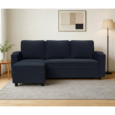 3 Seater Linen Blend Sofa Bed