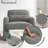 Chenille Upholstered Mordern Design Accent Armchair with Pillow-693501074