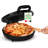 Nutrichef Countertop Pizza Maker - Non-Stick Electric Pizza Oven With Cool Touch Handle And Uplift Function, Includes Spatula (Black)-116312552