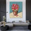 «Red Barrel Studio® Reynolds, Jade», reproduction d'art sur toile tendue: géraniums vifs-1592482693