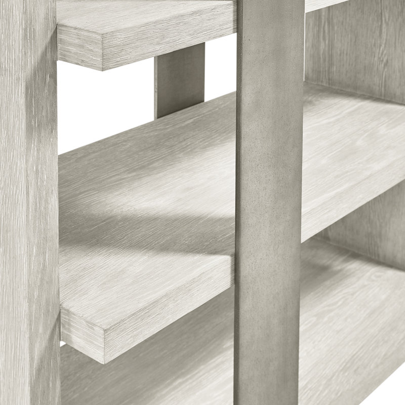 Tempo Solid Wood Etagere Bookcase