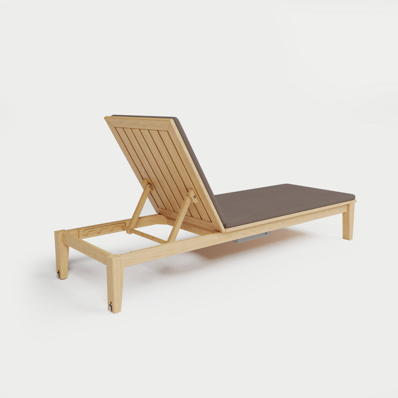 Solerno Heated Chaise Lounge — Dove, Java