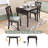 29"- 45" Extendable Dining Table for 4, Folding Kitchen Table-1540619788