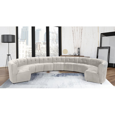 Jedson Velvet Sectional Symmetrical
