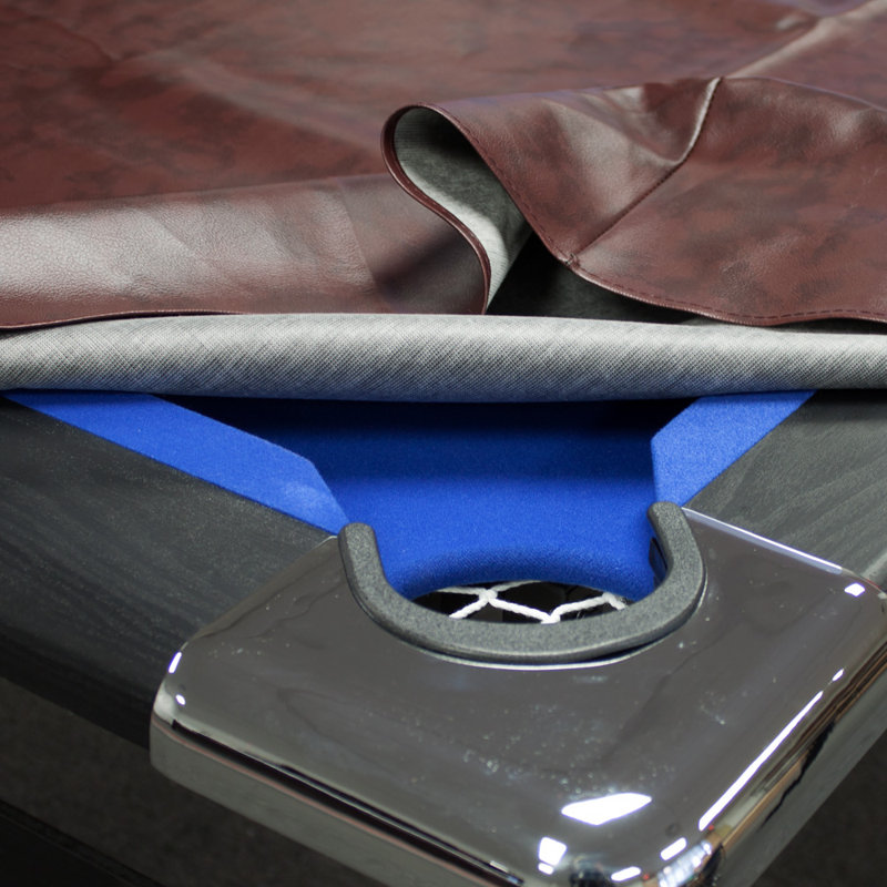 Housse de table de billard 7 pi / 8 pi / 9 pi GSE, housse de table de billard en cuirette résistante à la déchirure 7 pi / 8 pi / 9 pi