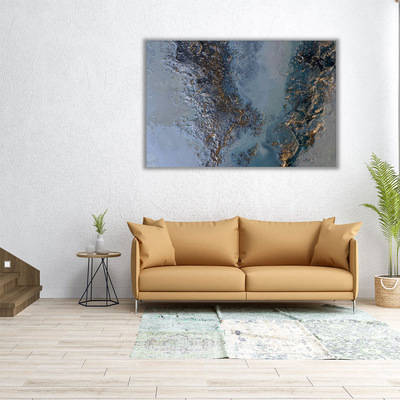 Golden Utopia - reproduction d'art sur toile, H 32 po x l 48 po