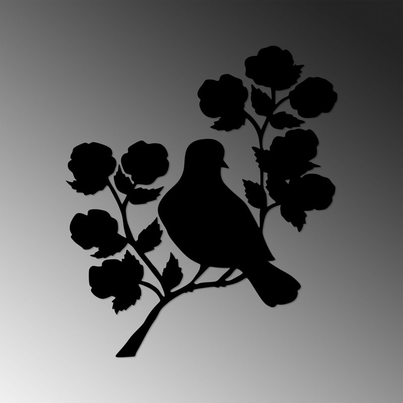 Decorative Metal Wall Accessory, Black, 24.0 x 27.6 inches | 100% Metal, Thickness: 0.06 inches | Lightweight at 0.8 lbs | Easy Wall Hanging Design | Perfect for Modern Home Décor & Unique Wall Art