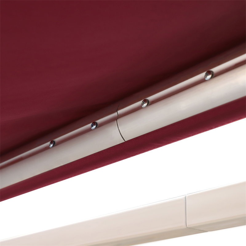 Outsunny 13' X 8' Retractable Awning, 59" H x 155.5" W x 96.5" D, Red