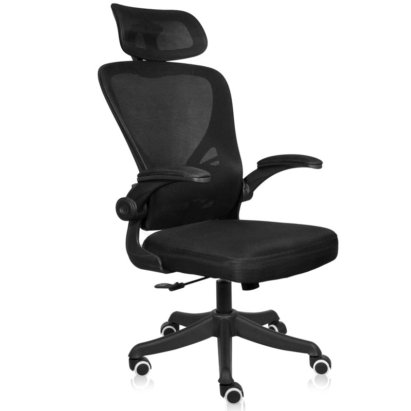 Chaise de travail Leokadia, Blanc, Gris