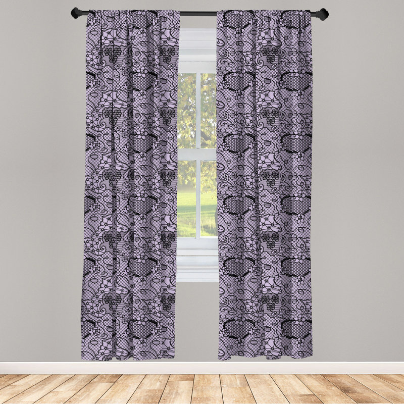 Semi-Sheer Rod Pocket Curtain Panels, 28" x 95"