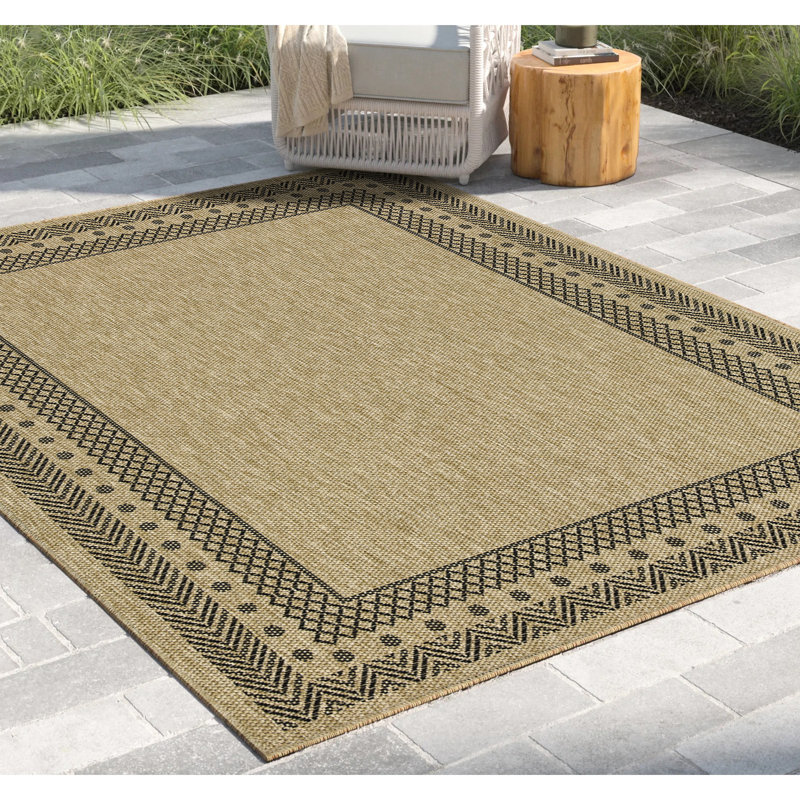 Revêtement de sol intérieur / extérieur Earth Collection - 2 pi 7 po Tapis et tapis pour animaux en polypropylène noir naturel X 3