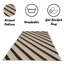 Kolm Beige Brown Non Slip Area Rug – Washable Bedroom Carpet, Living Room & Hallway Runner | Stain Resistant, Anti-Allergy, Rubber Backing-1704292141