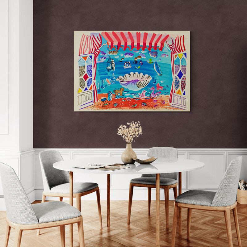 Theater Curtain For Ballet by Raoul Dufy - Wrapped Canvas Art Prints, 84 cm H x 117 cm W