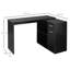 Bureau d'ordinateur en L, bureau d'angle rotatif à 180 ° avec tablettes de rangement-1963450886