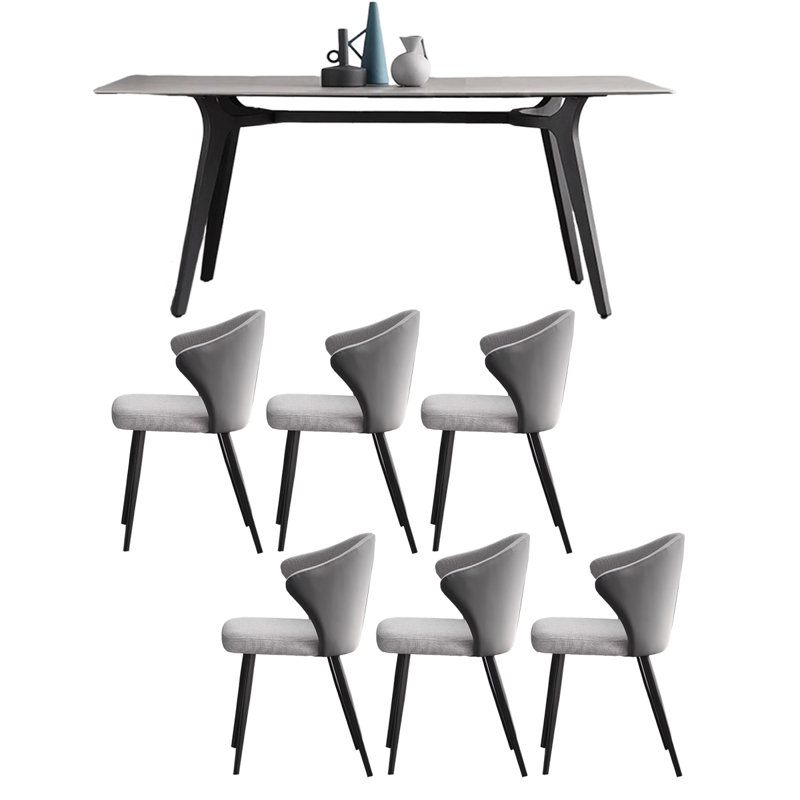 Table de salle à manger en pierre frittée de style italien