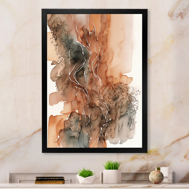 «Wanderings In Canyon Ridge IV», reproduction sur toile, Impression noire sur toile encadrée, L 12 po x H 20 po