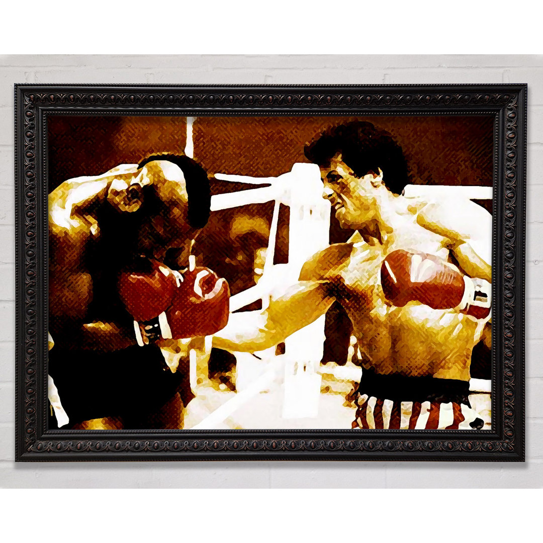 Rocky 3 Im Ring mit Mr. T - Einzelne Bilderrahmen Kunstdrucke