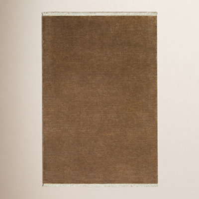 Clio Hand-Loomed Charcoal Wool Rug