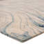 Tapis bleu à motif abstrait touffeté et fabriqué à la main à la main Koziol-62520203