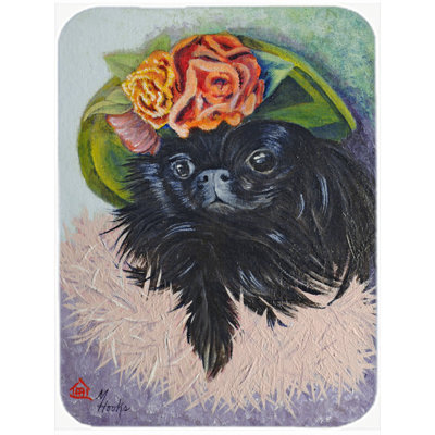 East Urban Home Pekingese Glass Cutting Board