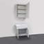 Ensemble de meuble-lavabo simple 24 po avec miroir Godofredo